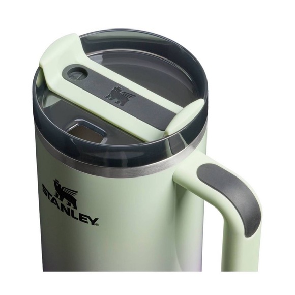 NWT 40oz Stanley Green/Purple Ombre Tumbler with Straw - Picture 3 of 4